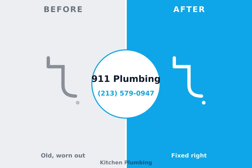 Before and after: plumbing repair Claremont, NH